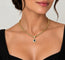 Collier Collier en or jaune 18k avec saphir poire et diamants 58 Facettes DV-1700E