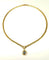 Collier Collier en or jaune 18k avec saphir poire et diamants 58 Facettes DV-1700E