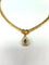 Collier Collier en or jaune 18k avec saphir poire et diamants 58 Facettes DV-1700E