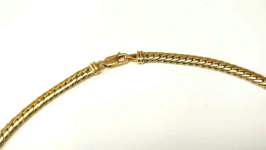 Collier Collier en or jaune 18k avec saphir poire et diamants 58 Facettes DV-1700E