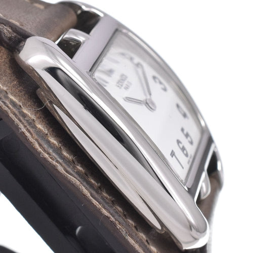 Montre Hermès - Montre Cape Cod Double Tour à quartz en acier inoxydable et cuir 58 Facettes kn7d5w96h2