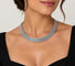 Collier CAPLAIN PARIS - Collier semi-rigide en or blanc 18k 58 Facettes Coll.2555