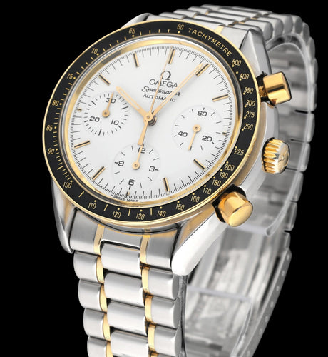 Montre Omega - Montre Speedmaster Reduced 3310.20, or et acier, 1989 58 Facettes OMG/SPE/602