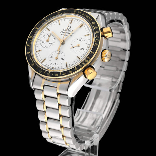 Montre Omega - Montre Speedmaster Reduced 3310.20, or et acier, 1989 58 Facettes OMG/SPE/602