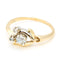 Bague 61.5 Bague fleur - Diamants en or jaune et or blanc 14 carats 58 Facettes 393FC826DE894B47A1FEEC9C2762493A