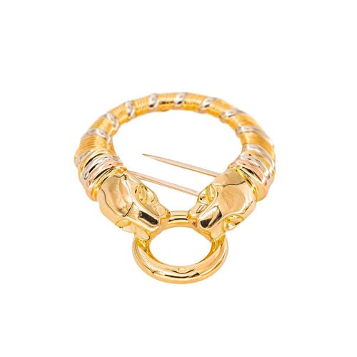Broche Cartier - Broche Panthère en or jaune et blanc 18k 58 Facettes 5718946CN