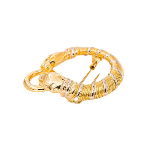 Broche Cartier - Broche Panthère en or jaune et blanc 18k 58 Facettes 5718946CN