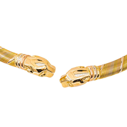 Collier Cartier - Collier torque Panthère en or jaune, blanc et rose 58 Facettes 5718947CN
