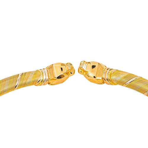 Collier Cartier - Collier torque Panthère en or jaune, blanc et rose 58 Facettes 5718947CN