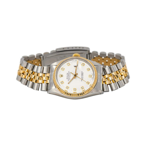 Montre Rolex - Montre Datejust 16013 en acier et or jaune 18 carats, diamants 58 Facettes 5764475CN