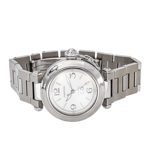 Montre Cartier - Montre Pasha 2475 en acier 58 Facettes 5912927CN