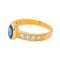 Bague 54 Bague en or jaune 18 carats, saphir et diamants 58 Facettes 5989138CN
