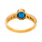 Bague 54 Bague en or jaune 18 carats, saphir et diamants 58 Facettes 5989138CN