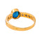 Bague 54 Bague en or jaune 18 carats, saphir et diamants 58 Facettes 5989138CN