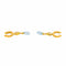 Boucles d'oreilles Boucles d’oreilles en or jaune 750, aigues-marines et diamants 58 Facettes 5973937CN