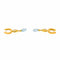Boucles d'oreilles Boucles d’oreilles en or jaune 750, aigues-marines et diamants 58 Facettes 5973937CN