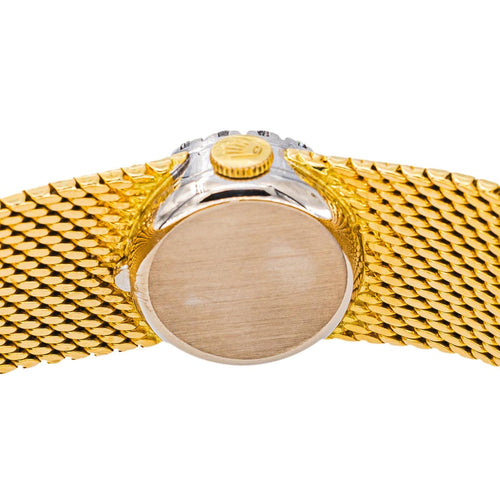 Montre Rolex - Montre cocktail Precision en or blanc et or jaune 18k, diamants 58 Facettes 5980866CN