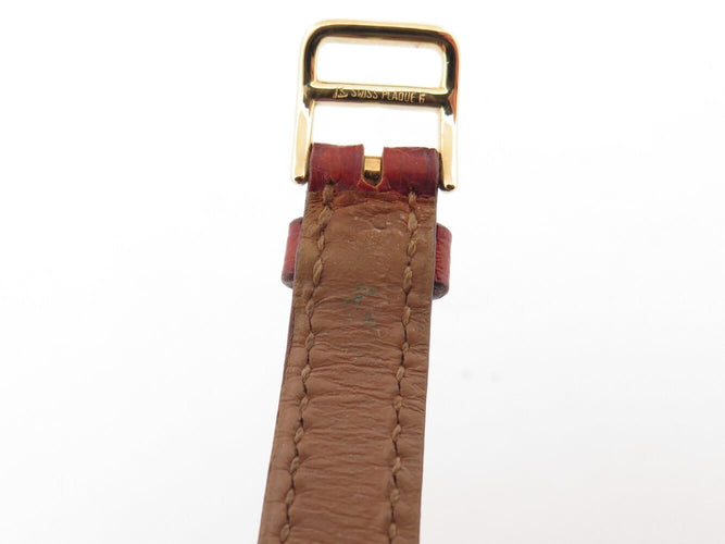 Montre Hermès - Montre Sellier à quartz, acier et plaqué or, 24 mm 58 Facettes 277751