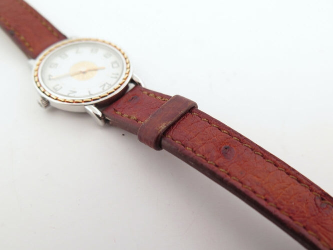 Montre Hermès - Montre Sellier à quartz, acier et plaqué or, 24 mm 58 Facettes 277751