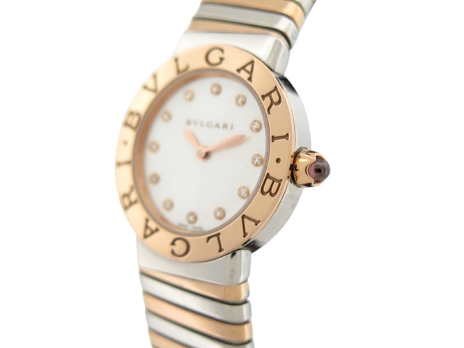 Montre Bulgari - Montre Serpenti Tubogas 26 mm en acier et or rose 18k 58 Facettes 277715