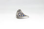 Bague 55 Bague de style Art déco en platine, diamants et émail 58 Facettes ANILLO 26