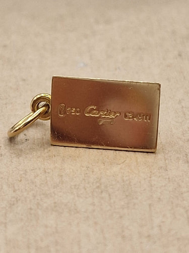 Cartier - Pendentif lingot en or jaune 18 carats, années 1980 58 Facettes CV-158