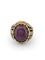 Bague 49 Bague cocktail en or jaune et blanc 18k, saphir étoilé et diamants 58 Facettes 632/26 B SHD
