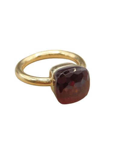 Bague 51 Pomellato - Bague Nudo Classic en or jaune 750 et grenat 58 Facettes CV-159