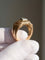 Bague 61 Bague Tank rétro en or jaune 18 carats et diamant taille brillant 58 Facettes Bague tank