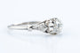 Bague 53 Bague solitaire en or blanc 18 carats avec diamants, 0,32 ct 58 Facettes SOLPOC807-107
