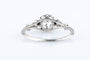 Bague 53 Bague solitaire en or blanc 18 carats avec diamants, 0,32 ct 58 Facettes SOLPOC807-107
