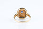 Bague 56 Bague en or jaune 18 carats, 29 saphirs bleus et 8 diamants, 4,20 g 58 Facettes BG-SAPHORJ-107