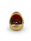 Bague 50 Bague en or jaune et blanc 18k, corail ovale et corps travaillé 58 Facettes 632/26 C SHD