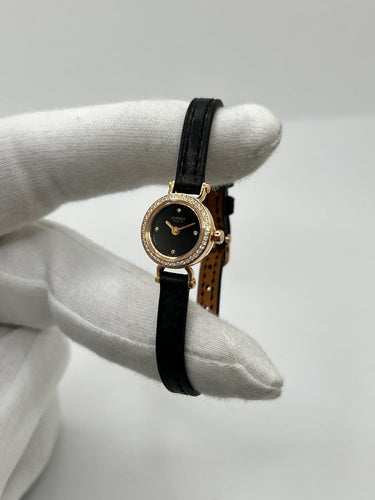 Montre Hermès Faubourg - Montre quartz en or rose 18 carats avec diamants 58 Facettes 1719