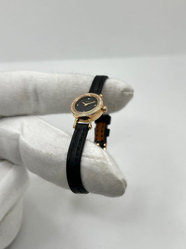Montre Hermès Faubourg - Montre quartz en or rose 18 carats avec diamants 58 Facettes 1719