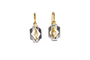 Boucles d'oreilles Boucles d’oreilles dormeuses Art déco avec perles, en or jaune et blanc 18 carats 58 Facettes 4243