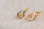 Boucles d'oreilles Boucles d’oreilles dormeuses Art déco avec perles, en or jaune et blanc 18 carats 58 Facettes 4243