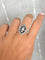 Bague 54 Bague de style Art déco en platine, diamants et saphirs 58 Facettes ANILLO 29