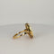 Bague 53 Bague en or jaune 14 carats et opale blanche 58 Facettes 2611001