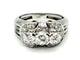 Bague 51 Bague vintage en or blanc 18k avec diamants, 1 ct 58 Facettes VINTAGE BG DV