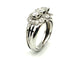 Bague 51 Bague vintage en or blanc 18k avec diamants, 1 ct 58 Facettes VINTAGE BG DV