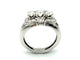 Bague 51 Bague vintage en or blanc 18k avec diamants, 1 ct 58 Facettes VINTAGE BG DV