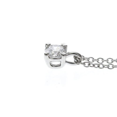 Tiffany & Co. - Pendentif solitaire en platine avec diamant taille émeraude 58 Facettes omov5bs64b
