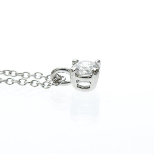 Tiffany & Co. - Pendentif solitaire en platine avec diamant taille émeraude 58 Facettes omov5bs64b