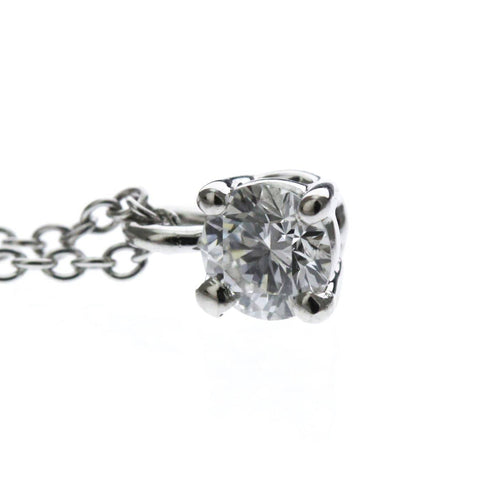 Tiffany & Co. - Pendentif solitaire en platine avec diamant taille émeraude 58 Facettes omov5bs64b