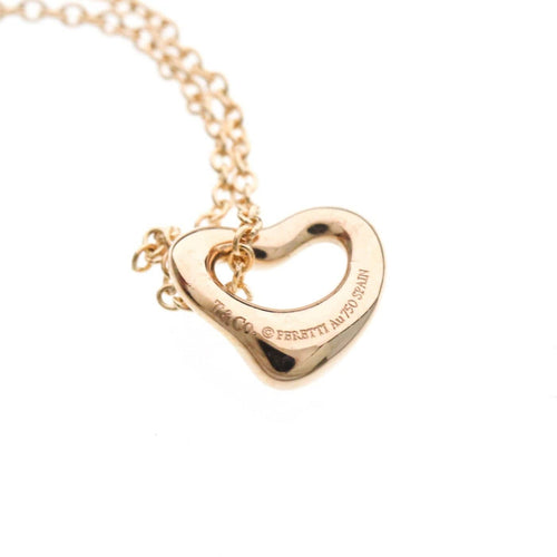 Tiffany & Co. - Pendentif cœur ouvert Elsa Peretti en or rose 18k 58 Facettes r0blj4immg