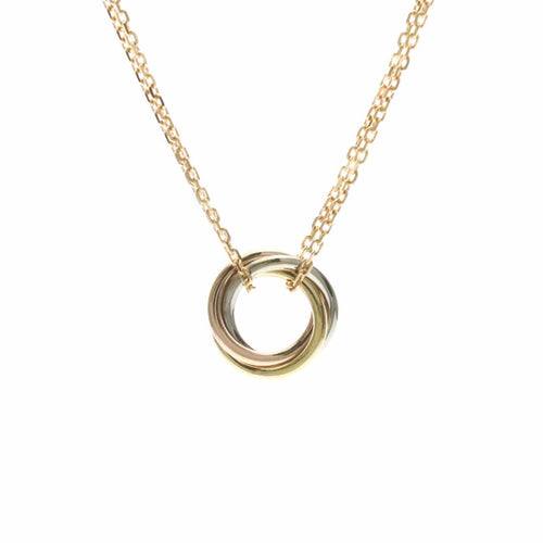 Cartier - Collier ras-du-cou Trinity en or tricolore 18k 58 Facettes nn0ionw7bn