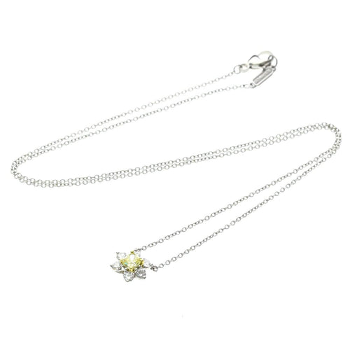 Tiffany & Co. - Pendentif Buttercup en platine avec diamant jaune et diamants 58 Facettes sq2lfg91r9