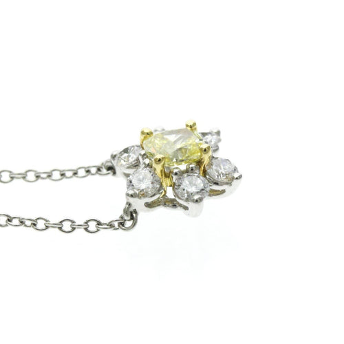 Tiffany & Co. - Pendentif Buttercup en platine avec diamant jaune et diamants 58 Facettes sq2lfg91r9