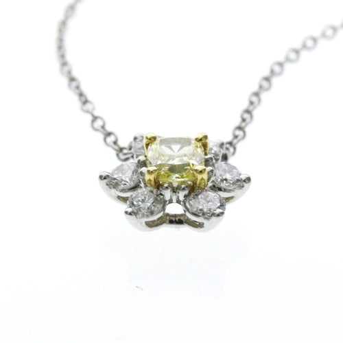 Tiffany & Co. - Pendentif Buttercup en platine avec diamant jaune et diamants 58 Facettes sq2lfg91r9